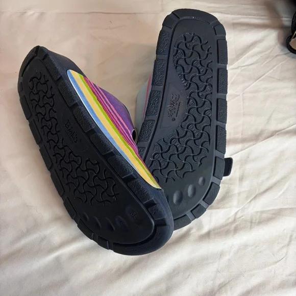 Birkis by Birkenstock Rainbow Stripe Sandals – Women’s 39 (Excellent Condition!) - Picture 4 of 6